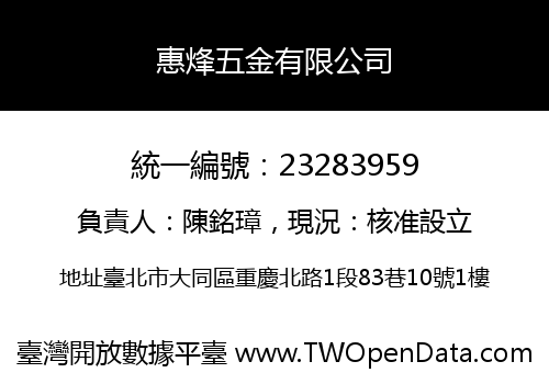 惠烽五金有限公司