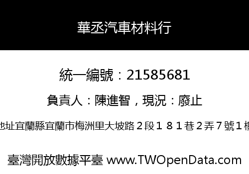 華丞汽車材料行