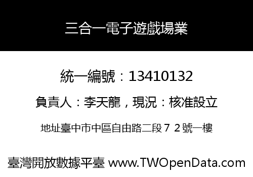 三合一電子遊戲場業
