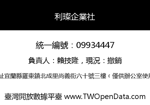 利璨企業社