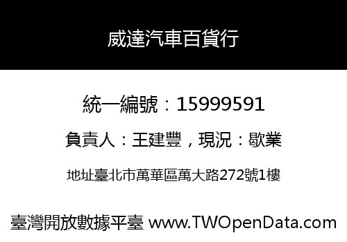 威達汽車百貨行