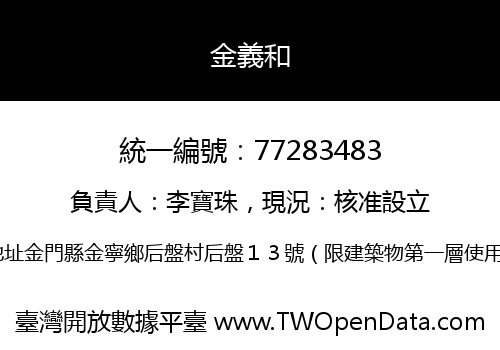 金義和