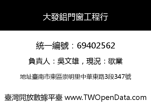 大發鋁門窗工程行