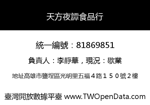 天方夜譚食品行