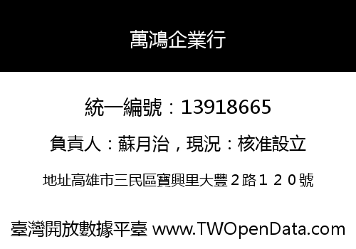 萬鴻企業行