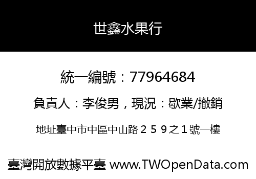 世鑫水果行