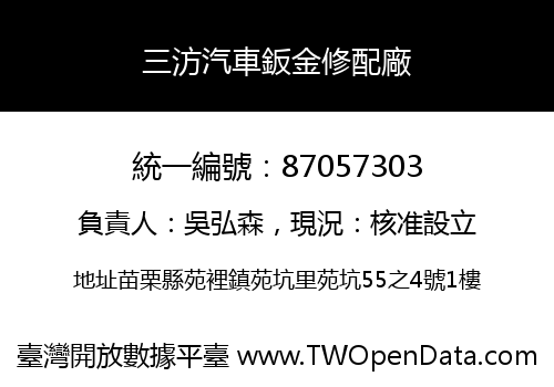 三汸汽車鈑金修配廠