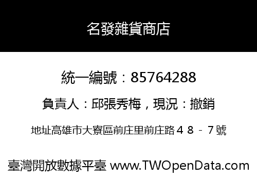 名發雜貨商店