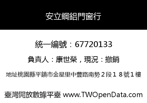 安立鋼鋁門窗行