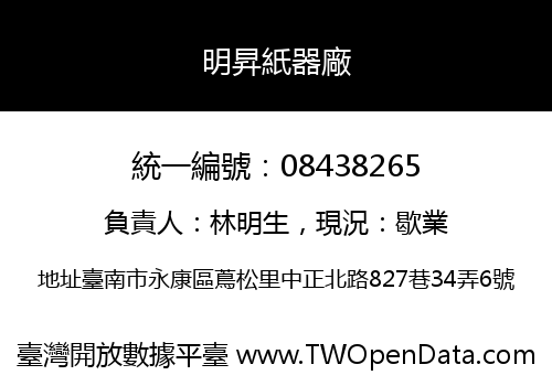 明昇紙器廠