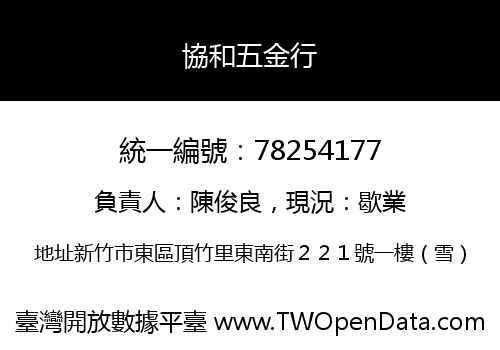 協和五金行
