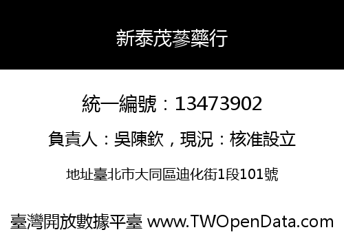 新泰茂蔘藥行