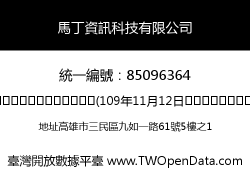 馬丁資訊科技有限公司