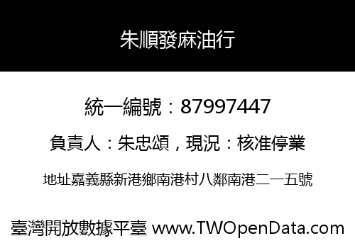 朱順發麻油行