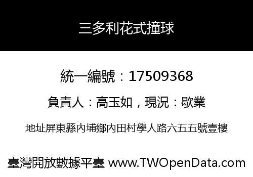 三多利花式撞球