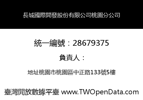 長城國際開發股份有限公司桃園分公司