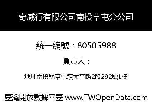 奇威行有限公司南投草屯分公司