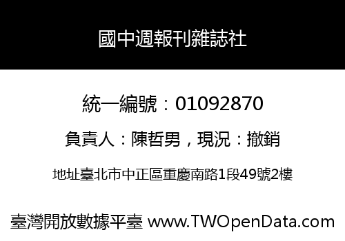 國中週報刊雜誌社