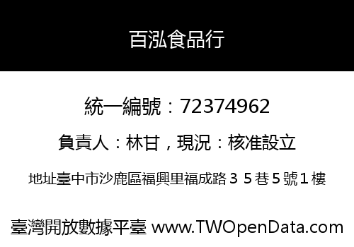百泓食品行