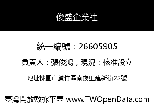 俊盛企業社
