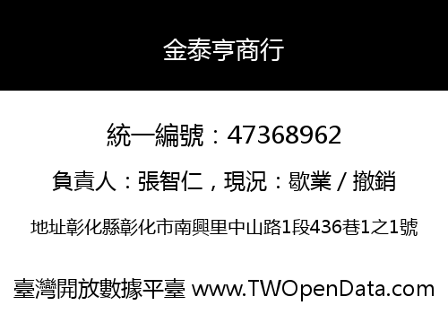 金泰亨商行