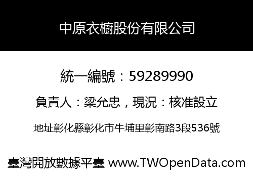 中原衣櫥股份有限公司