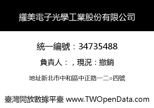 耀美電子光學工業股份有限公司
