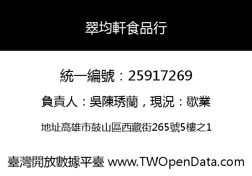 翠均軒食品行
