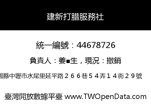 建新打腊服務社