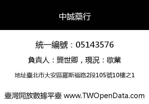 中誠藥行
