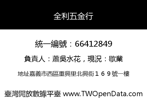 全利五金行