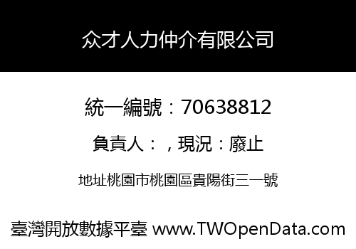 众才人力仲介有限公司