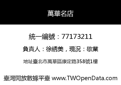 萬華名店