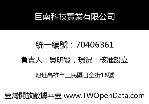 巨南科技實業有限公司