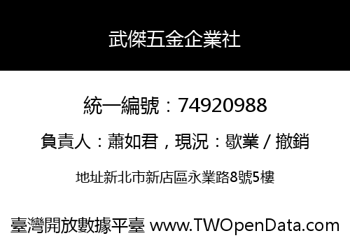 武傑五金企業社