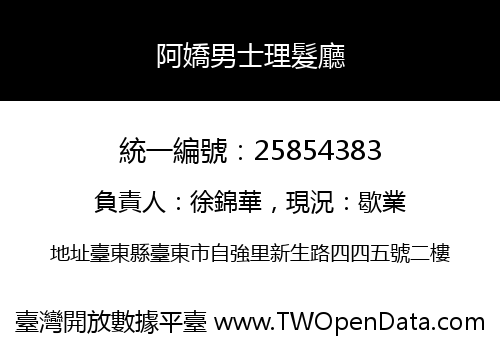 阿嬌男士理髮廳