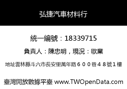 弘捷汽車材料行