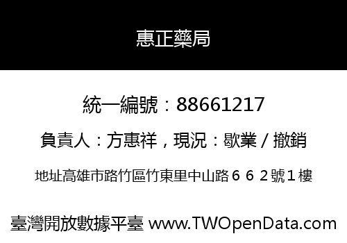 惠正藥局