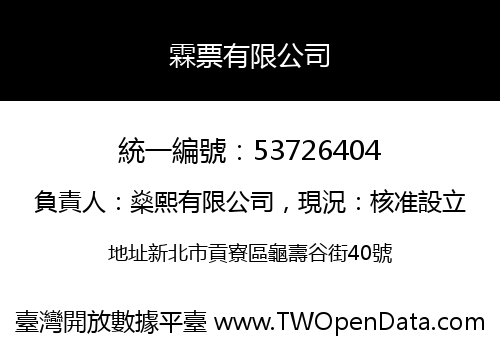 霖票有限公司