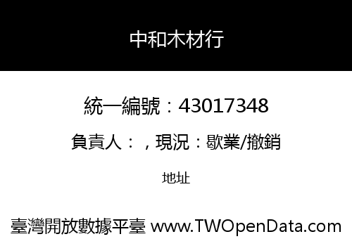 中和木材行