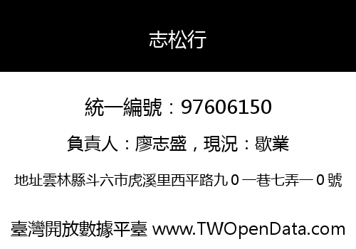 志松行