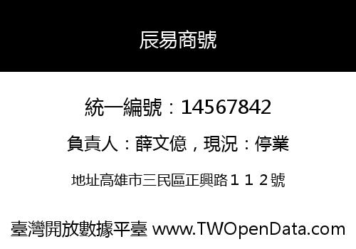 辰易商號