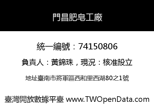 門昌肥皂工廠