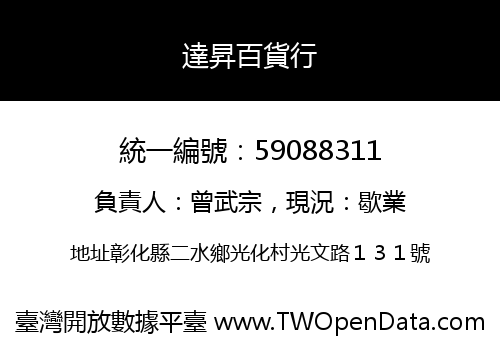 達昇百貨行