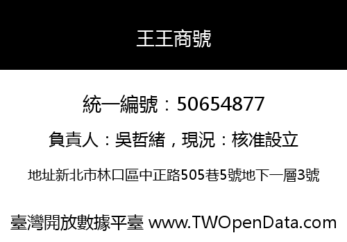 王王商號