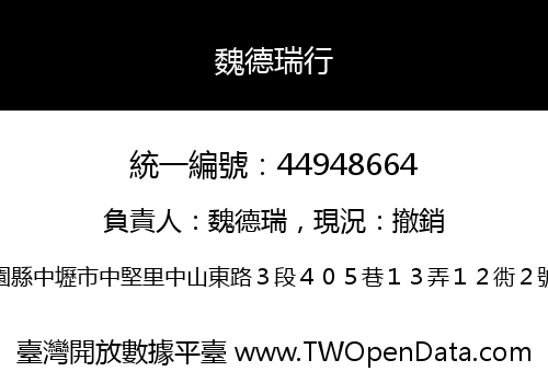 魏德瑞行