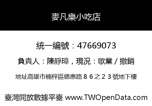 麥凡樂小吃店