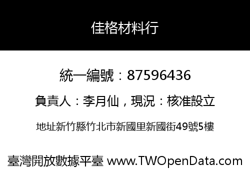 佳格材料行