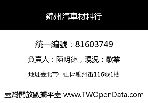 錦州汽車材料行