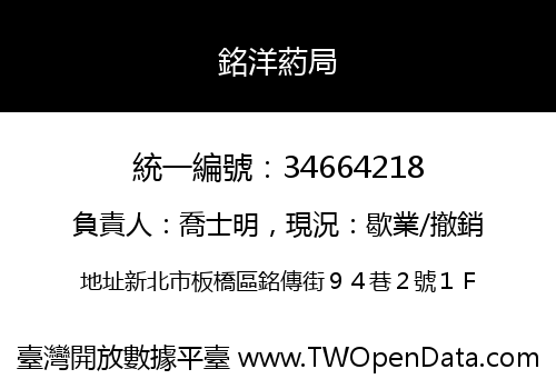 銘洋葯局
